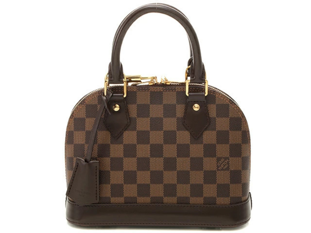 LOUIS VUITTON Alma Damier Ebene Brown